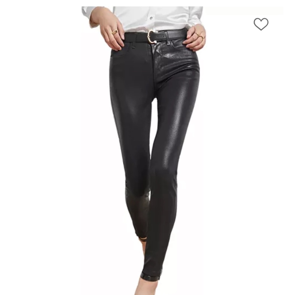 H&M Black coated  Skinny Pants